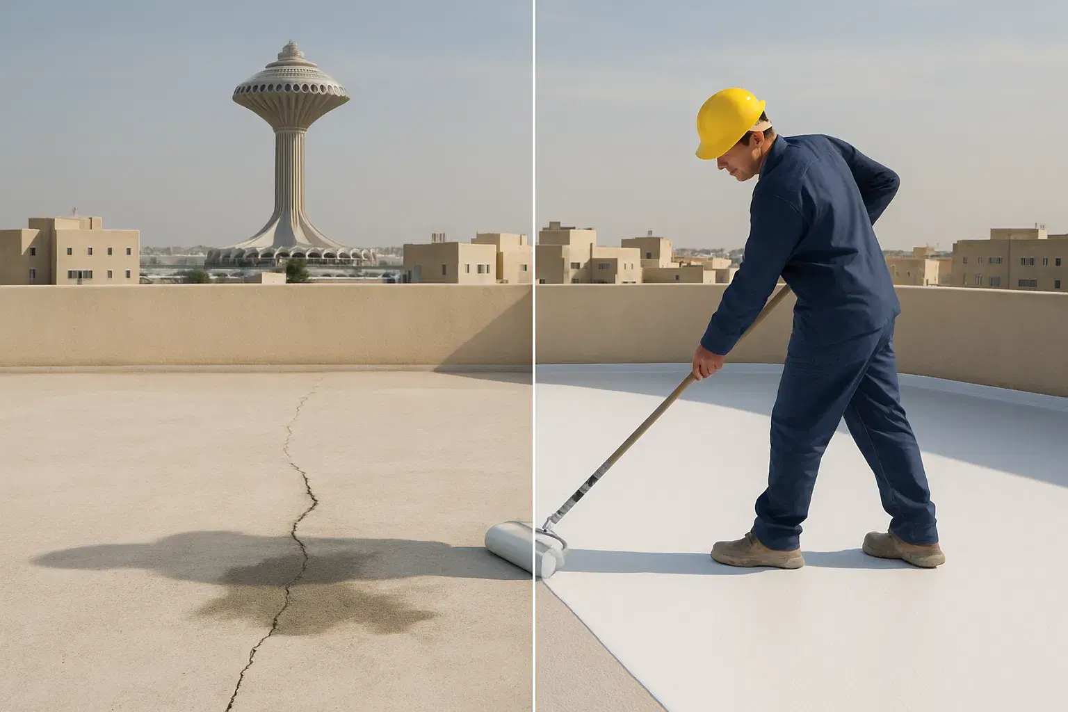 تسربات الأسطح بالخبر: الأسباب الشائعة وكيف تختار الحل الصحيح