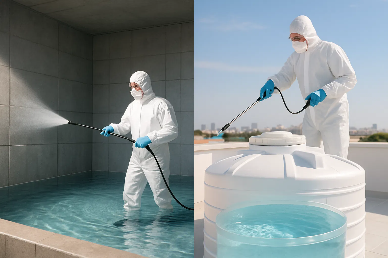 كم تكلفة تعقيم الخزان؟ (العلوي والأرضي) + متى تحتاجه فعليًا؟