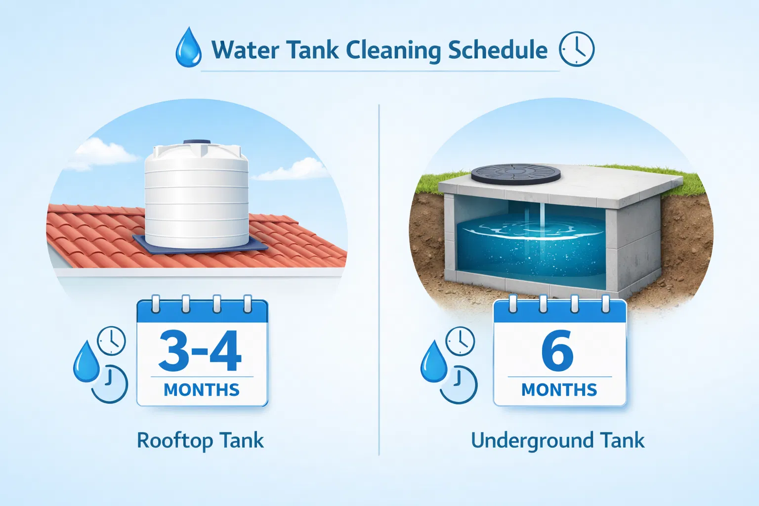 متى لازم تنظف الخزان؟ جدول تنظيف الخزانات للمنازل والفلل