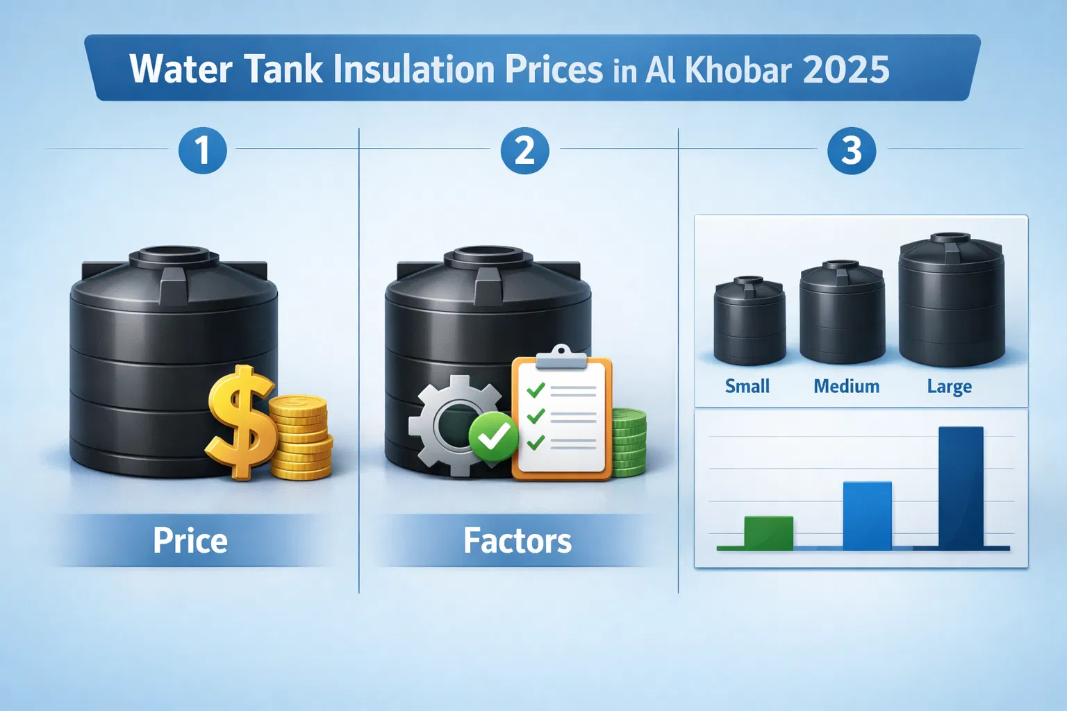 أسعار عزل الخزانات بالخبر 2025: العوامل + متوسط التكلفة