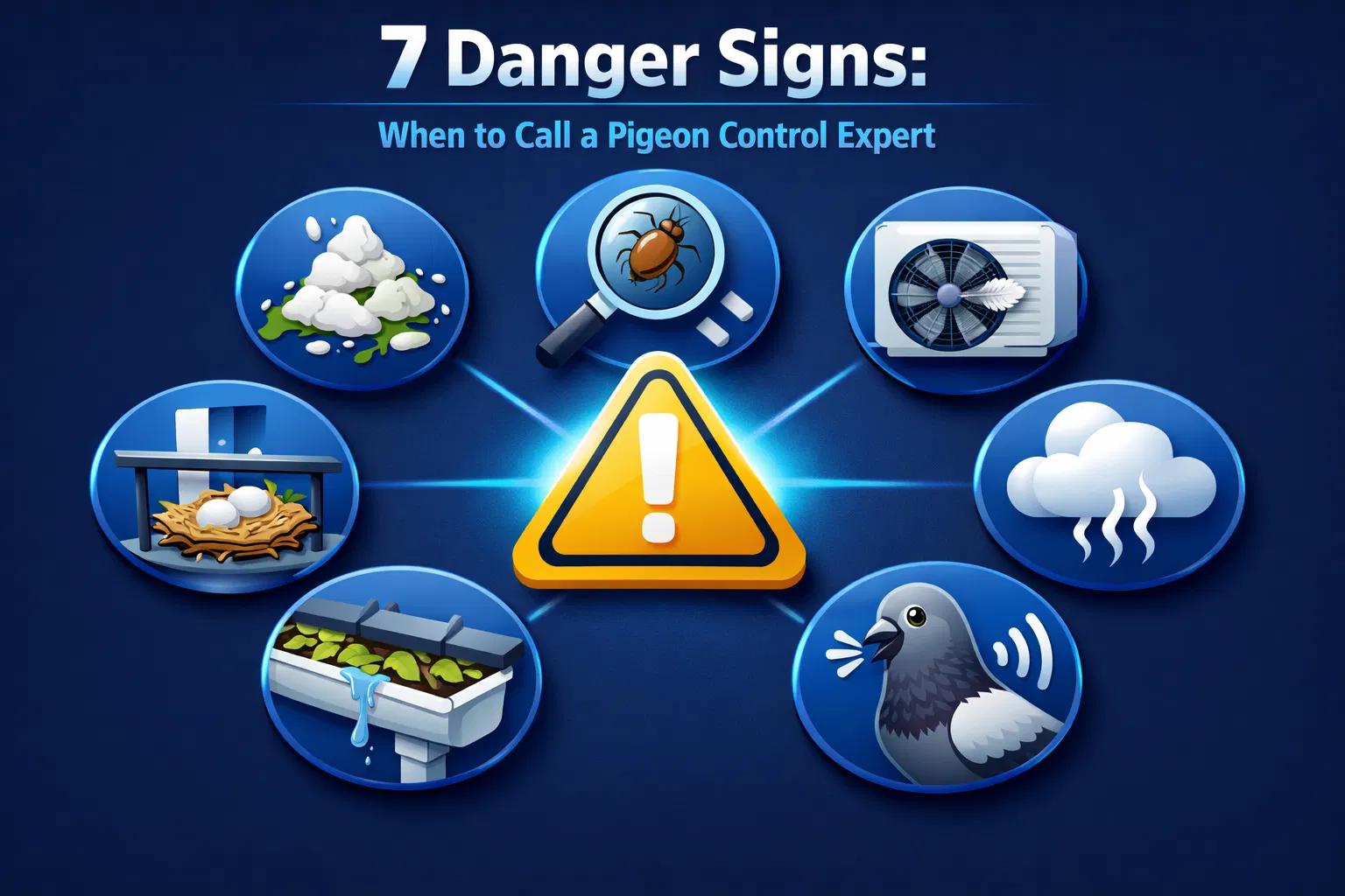 متى تحتاج شركة طارد حمام فورًا؟ 7 علامات خطر (مخلفات/قمل )