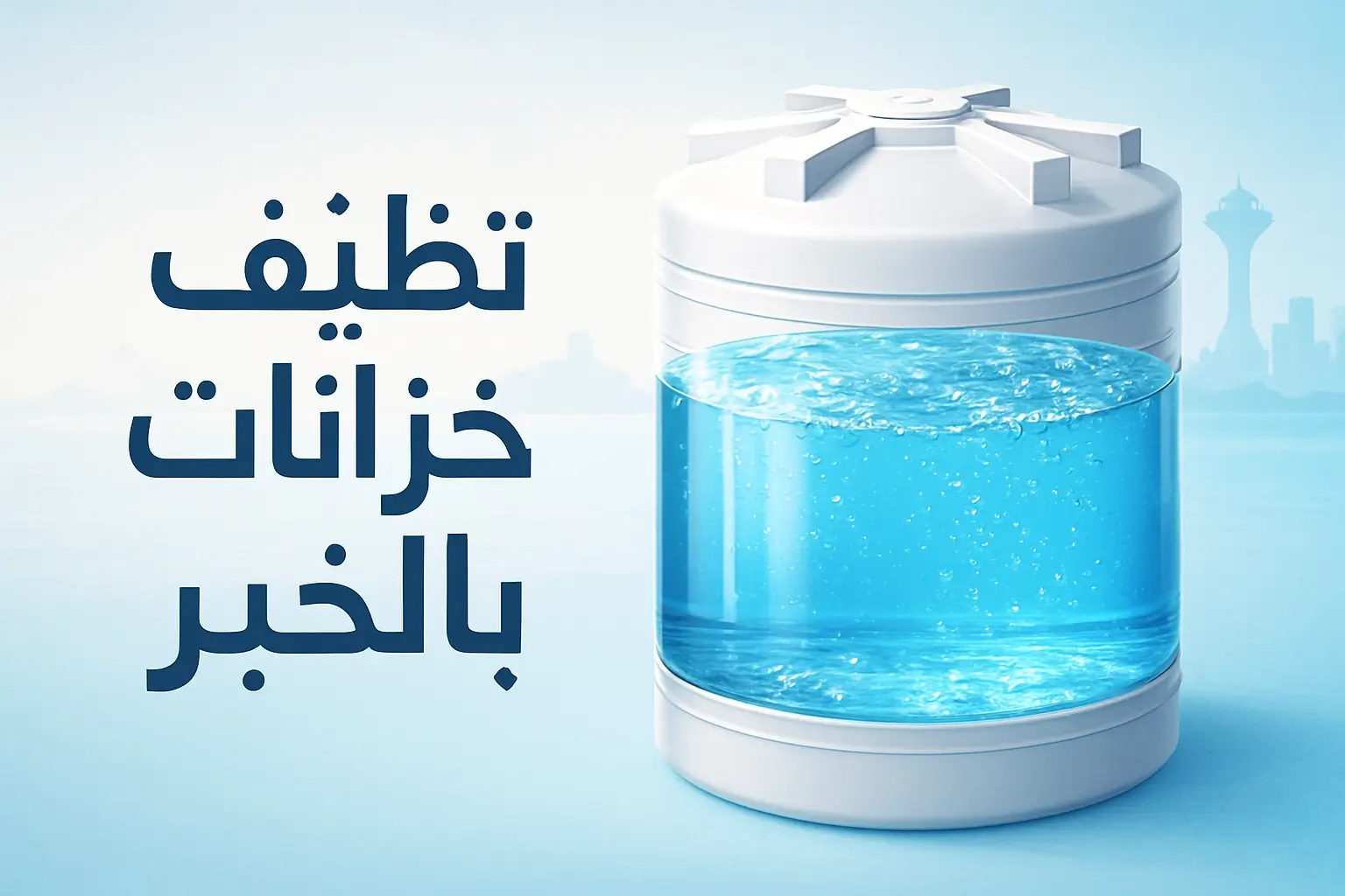 شركة تنظيف خزانات بالخبر تعقيم آمن للخزانات العلوية والأرضية